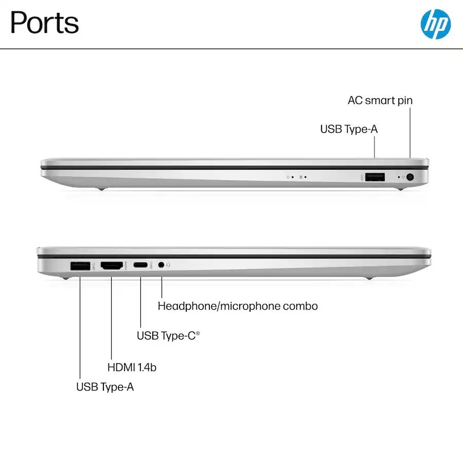 HP 17.3″ HD+ Laptop, Intel 8-Core i3-N305 CPU, 16GB RAM, 512GB NVMe SSD, Win11