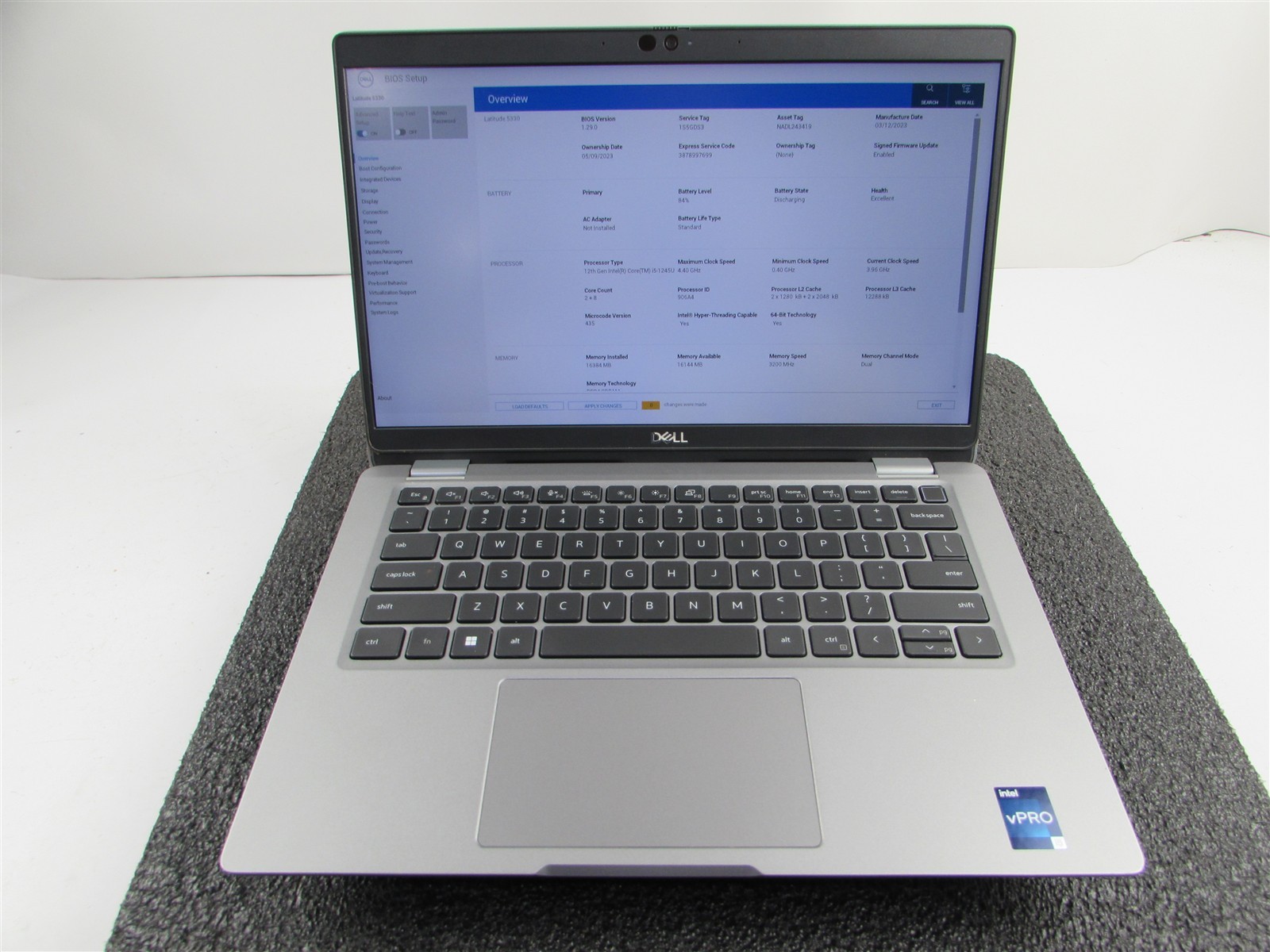 DELL LATITUDE 5330 FHD TOUCHSCREEN I5-1245U 10 CORE 512GB SSD 16GB RAM NO O.S