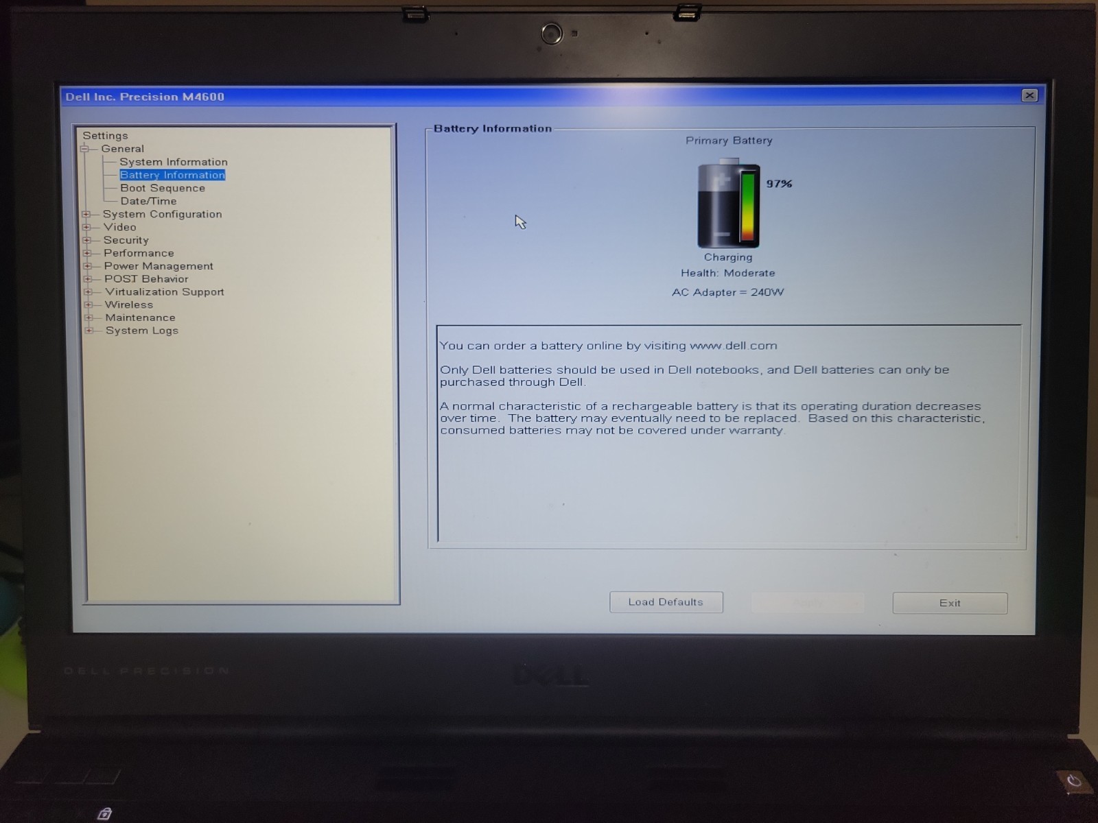 DELL PRECISION M4600 Laptop w/ Intel Core i7-2720QM 2.20 GHZ + 16GB Works Great