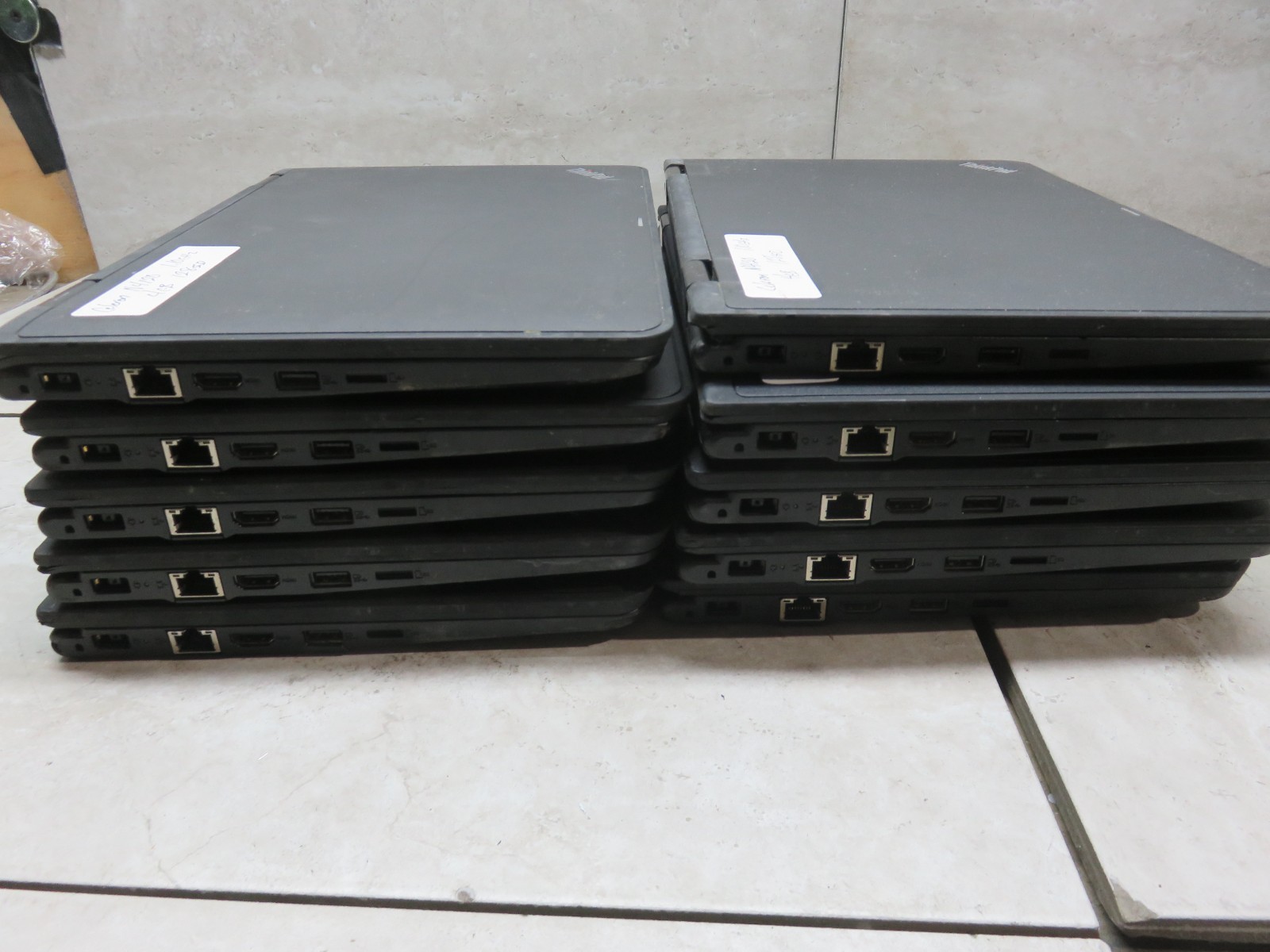 LOT OF 10 Lenovo ThinkPad Yoga 11e 11.6″ Celeron N4120 4GB 128GB SSD WIN 11 PRO