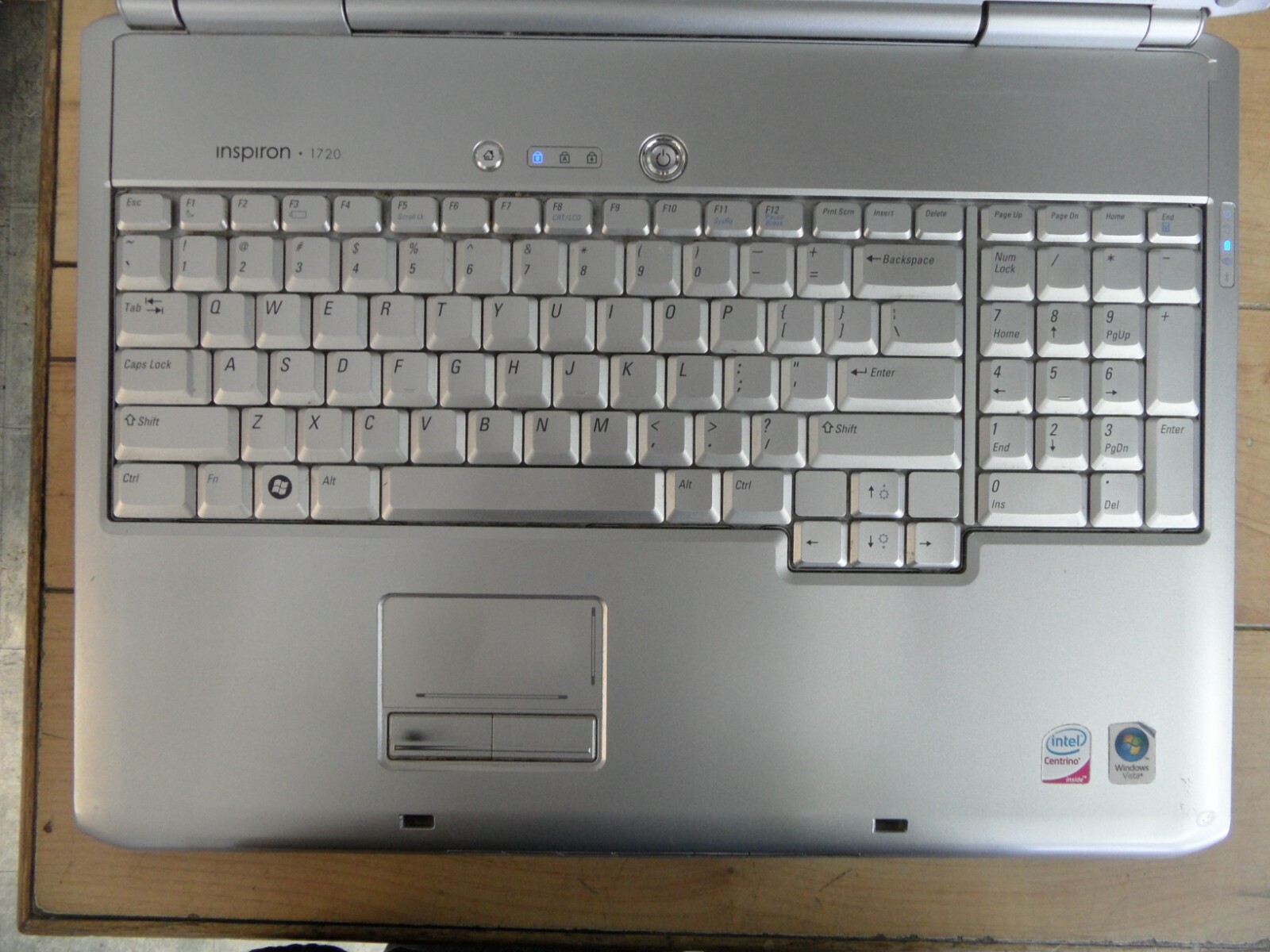 Dell Inspiron 1720 / Core 2 Duo @ 1.83 GHz / Parts Laptop / Posted Bios, Wiped