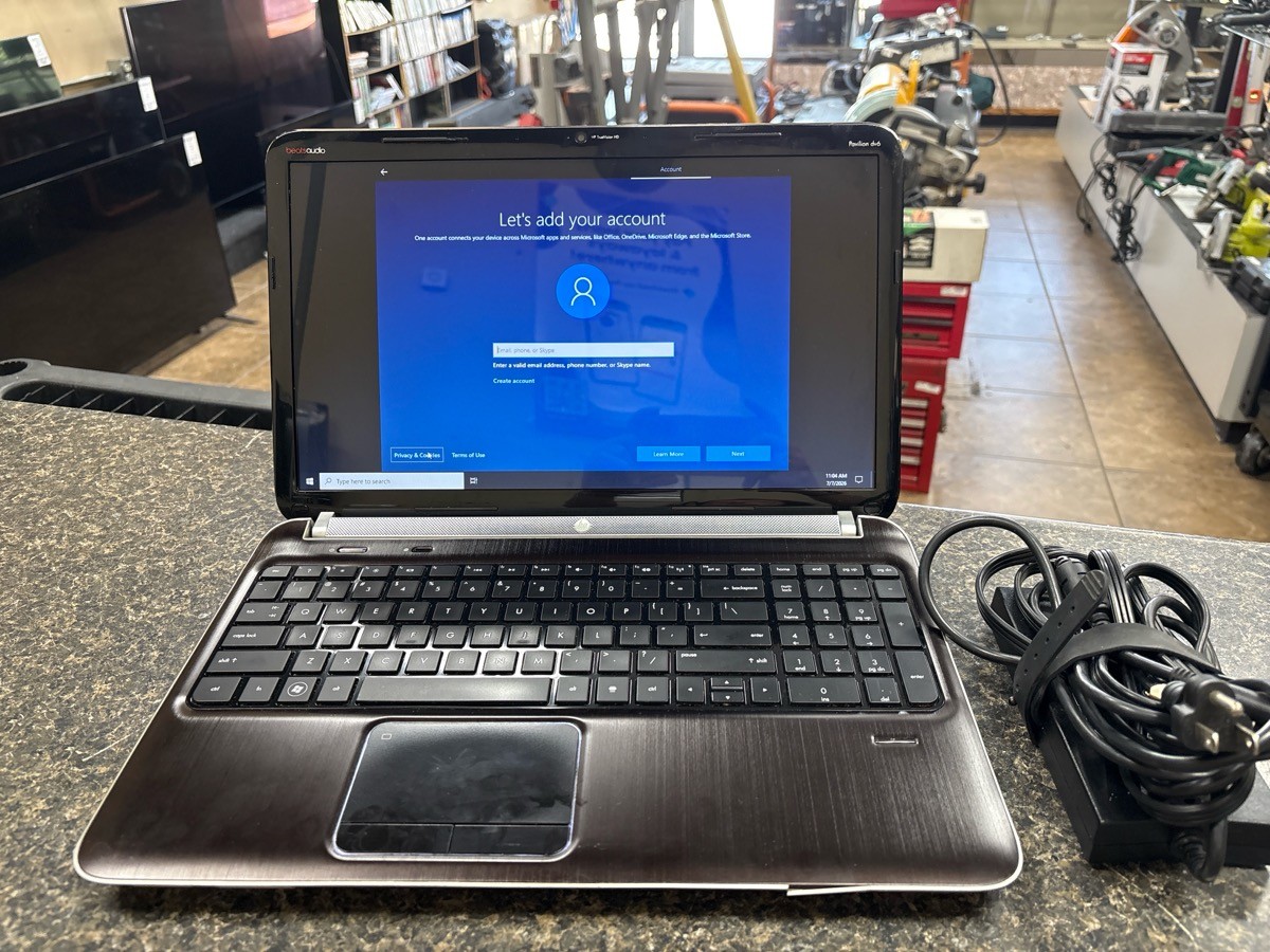 USE HEWLETT PACKARD PAVILION DV6-6C35DX LAPTOP WINDOWS 10 (QUI005404)