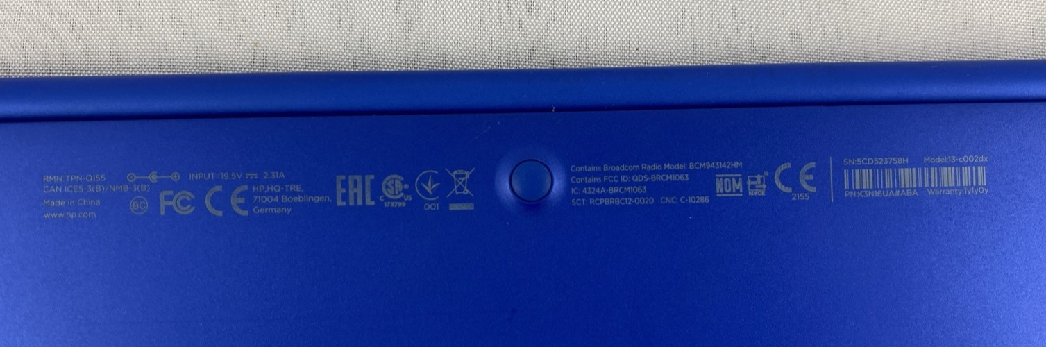 HP Stream 13-c002dx Blue 13.3″ Intel Celeron N2840 2.16GHz 2GB Ram Factory Reset