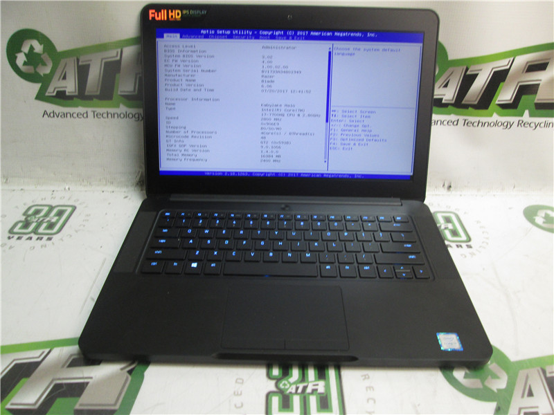 Razer RZ09-01953E71 Laptop i7-7700HQ 2.8GHz 16GB RAM 256GB SSD GTX1060
