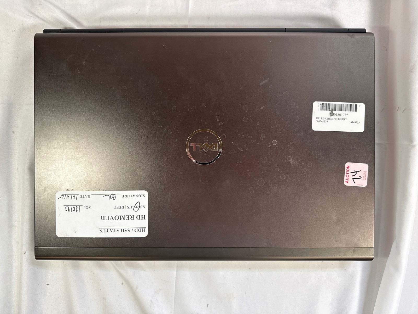 Dell Precision M4700 i7-3740QM 2.7GHz 8 GB No Drive 15.6″ FOR PARTS/REPAIR