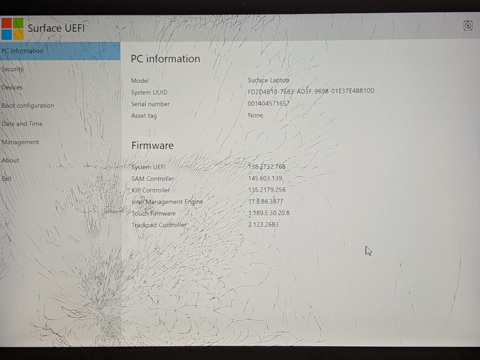 MS Surface Laptop 1769 13.5″QHD+ TOUCH BAD LCD i7-7200U 2.5GHz 4GB 128GB BAD SSD