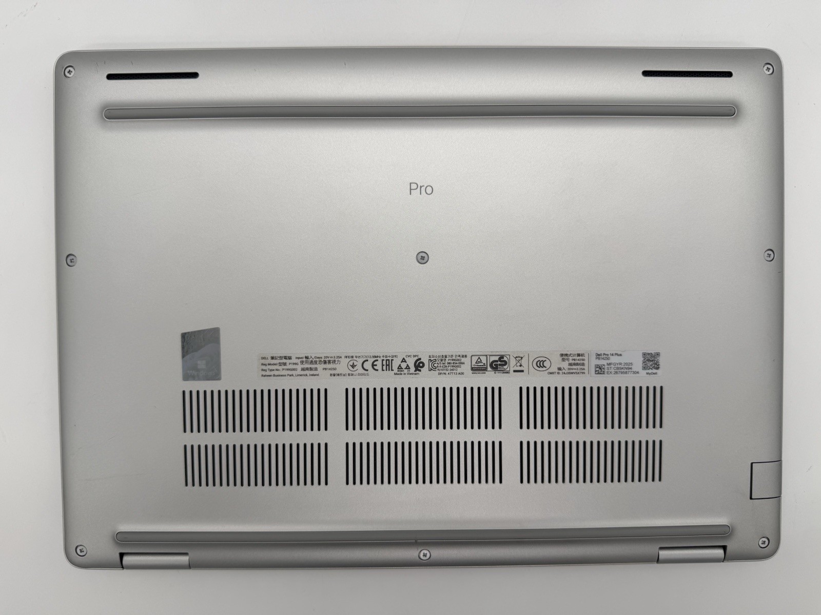 Dell Pro 14 Plus PB14250 14″ Core Ultra 7 255U 16GB RAM 512GB SSD