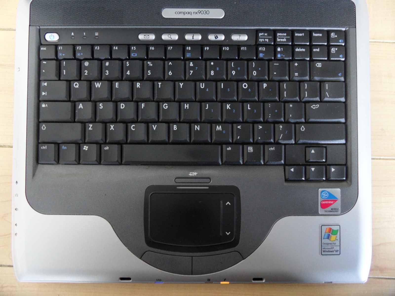 HP Compaq nx9030 Laptop For Parts Posted Bios 40GB Hard Drive Wiped *