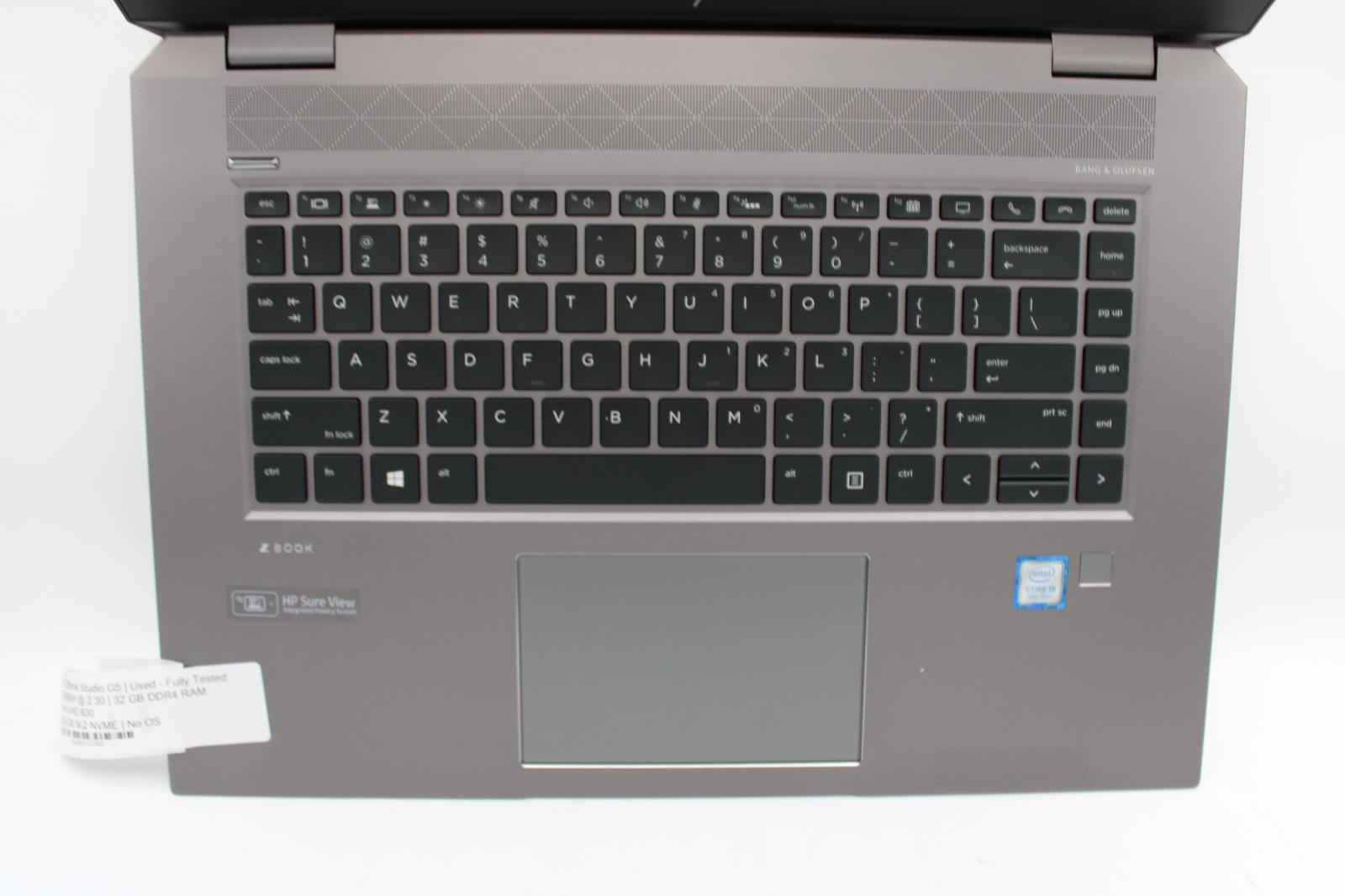 HP ZBook Studio G5 _ i9-9880H @ 2.3 _ 32GB RAM _ 500GB SSD _ P2000 _ No OS *READ