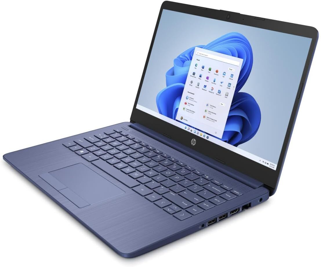 HP Stream Laptop 14″ HD Celeron N4120 4GB 64GB eMMC Webcam Office 365 Blue