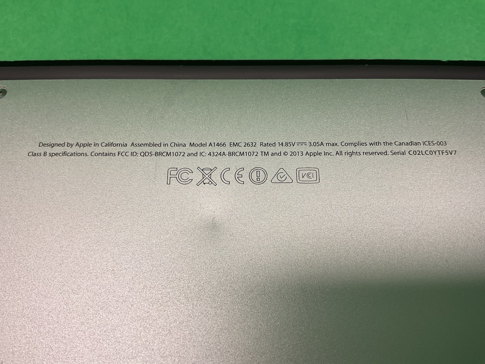Apple 2013 MacBook Air 13” Laptop – POWERS ON – UNTESTED