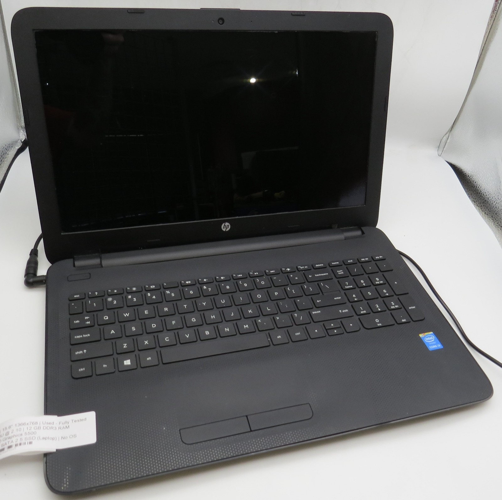 HP Notebook 15-15.6″-i3-5010U@2.1GHz-12GB DDR3 RAM-240GB 2.5 SSD-NO OS