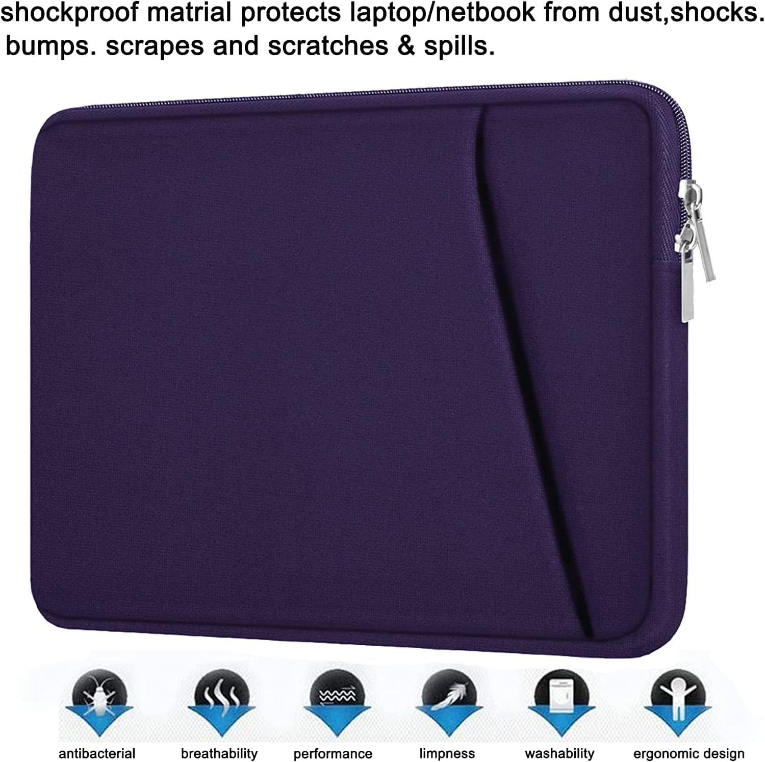 Laptop Sleeve 14 inch, Durable Shockproof Protective Case Cover for 14″ MacBook