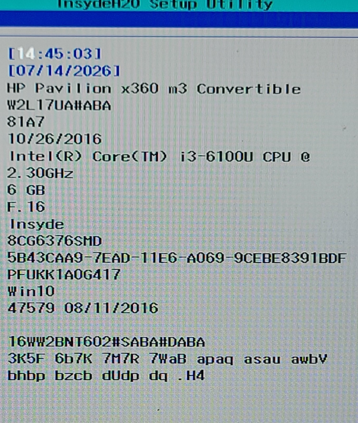 HP Pavilion m3-u001dx Intel i3-6100U 2.3GHz 6 GB 500GB HD