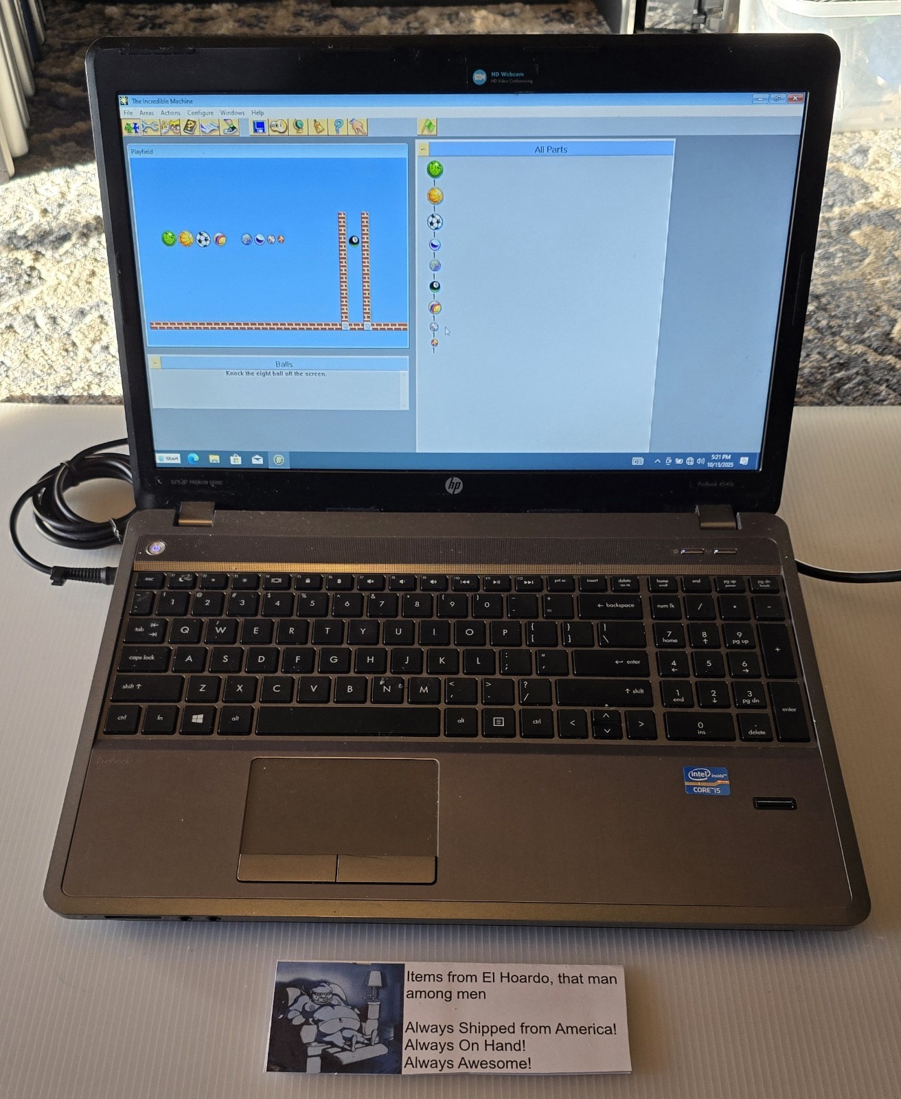 HP Probook 4540s Laptop i5-3210M 2.50Ghz 16GB RAM 500GB HDD WIN 10 PRO