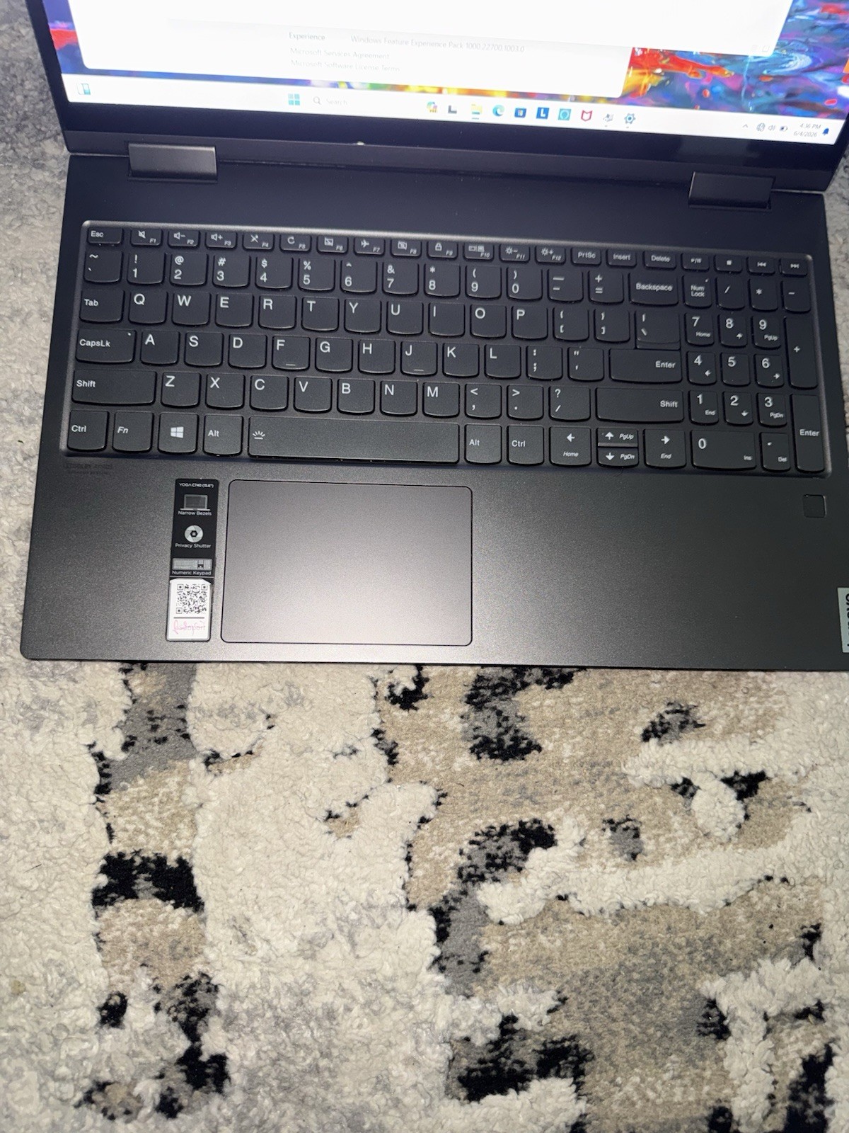 15″ Lenovo Yoga C740-15iml, i5-10210U, 12GB, 256GB SSD, Touchscreen