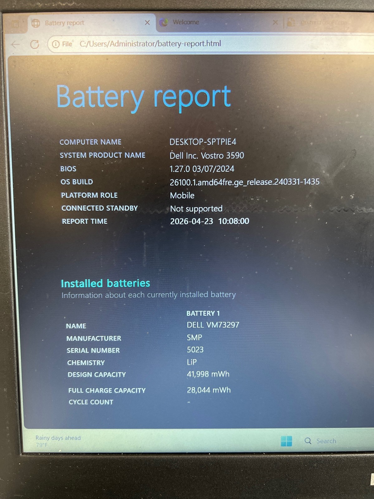 Dell Vostro 3590 Intel Core i7-10510U 8 GB 256GB SSD 15.6″