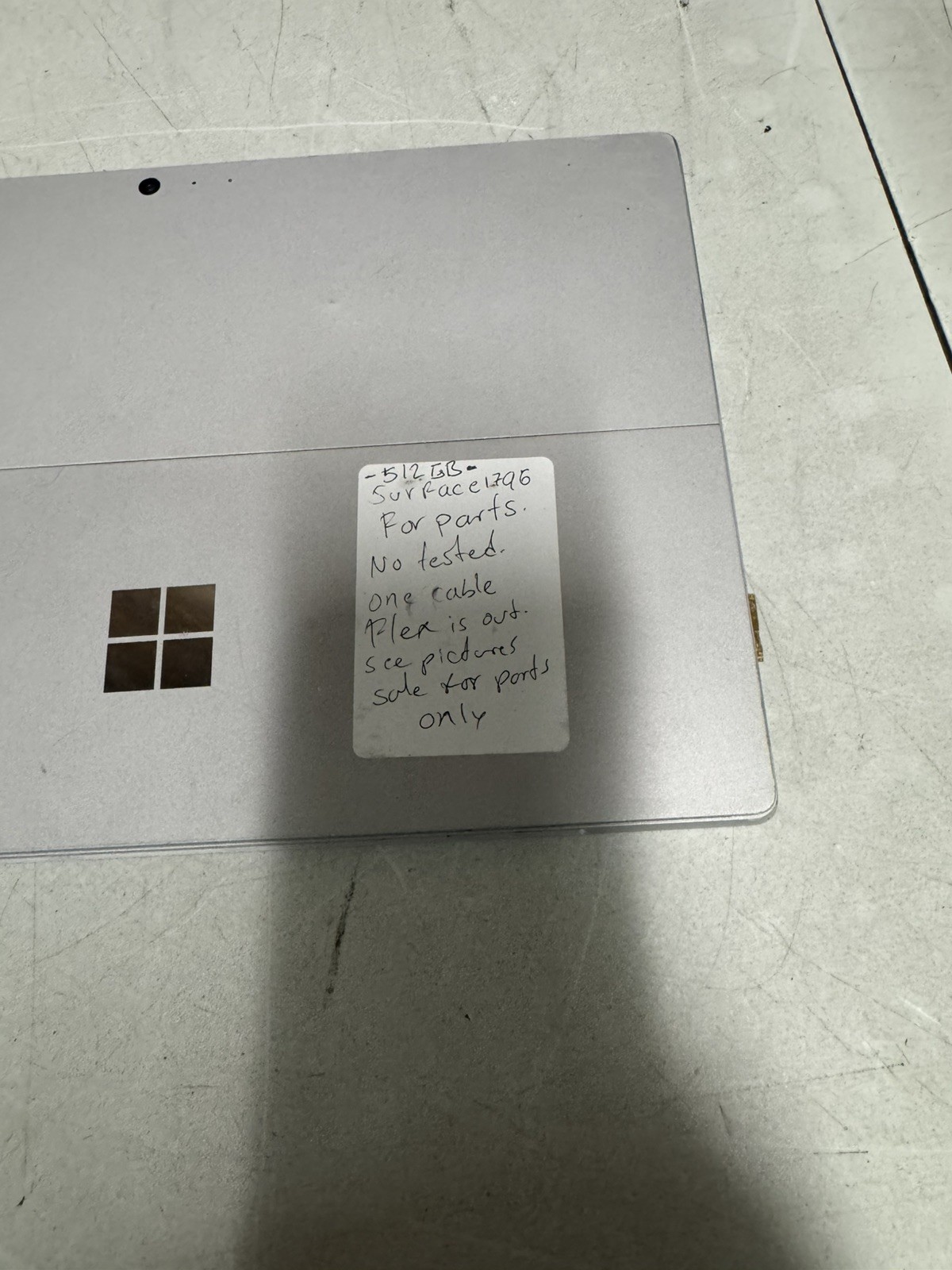 Microsoft Surface Go 512GB Tablet For Parts Untested AS-IS No Keyboard