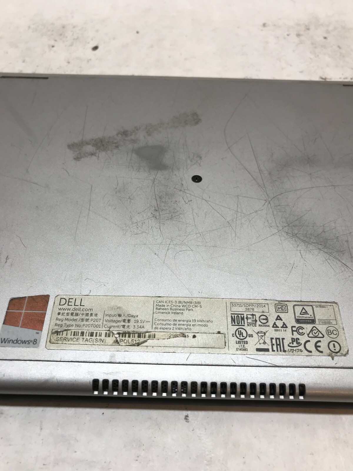 Dell Inspiron 11-3147 11″ Laptop Pentium N3530 2.16GHz 4GB RAM NO HDD NO OS – DW