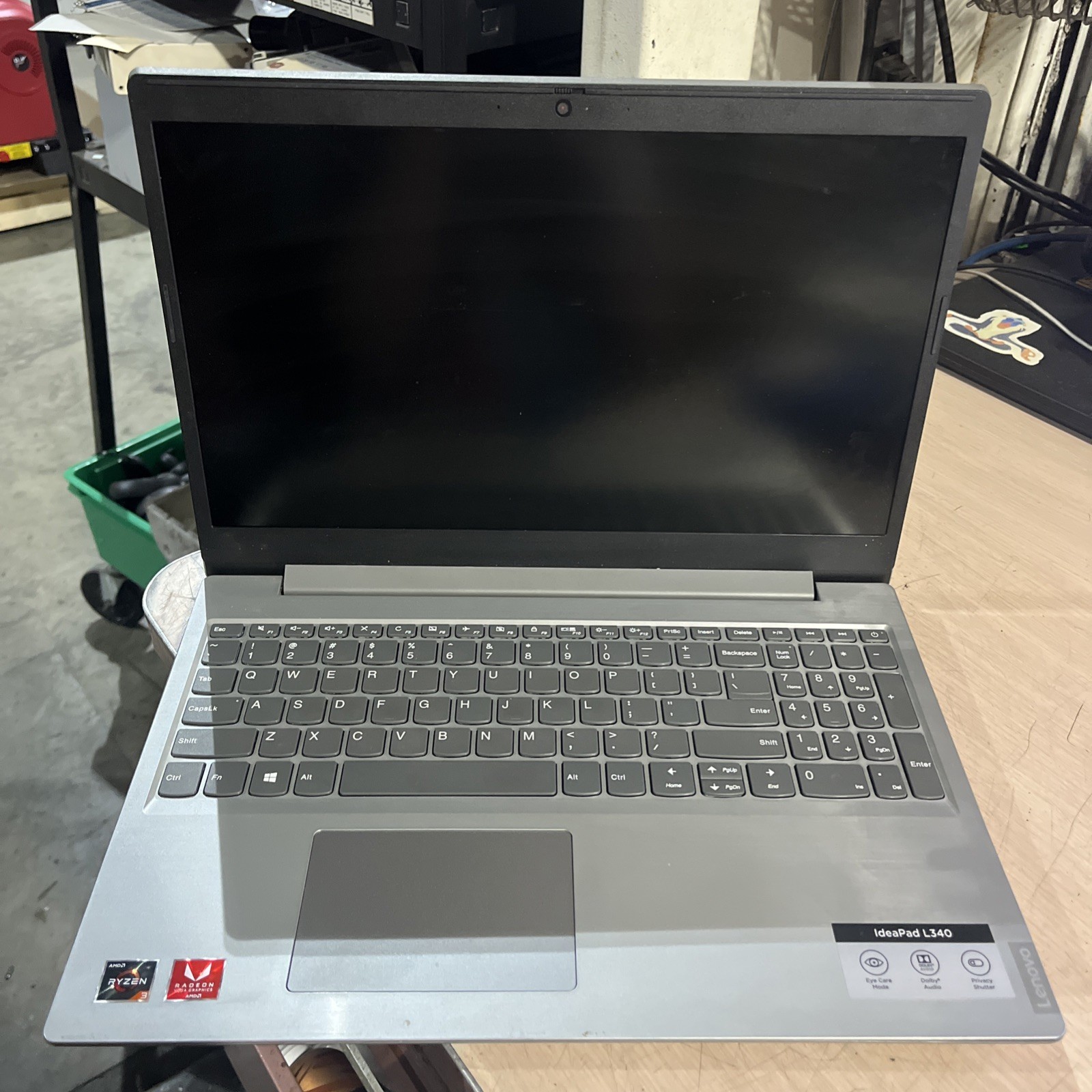 LENOVO IDEAPAD L340 AMD RYZEN 3 8GB RAM NO HD