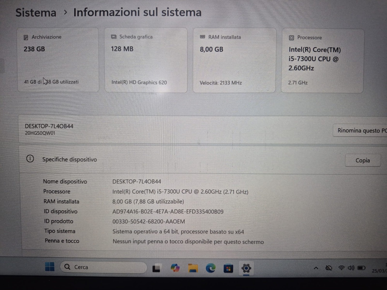 💻 Lenovo ThinkPad T470s Laptop 💡 cpu i5-7300u 2.60 GHZ RAM 8GB NVME 256GB ⚡