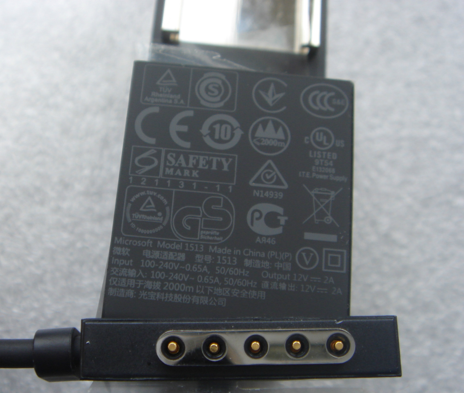 Microsoft 12V 2A 24W Surface, Surface 2 Windows RT Tablet Power Supply