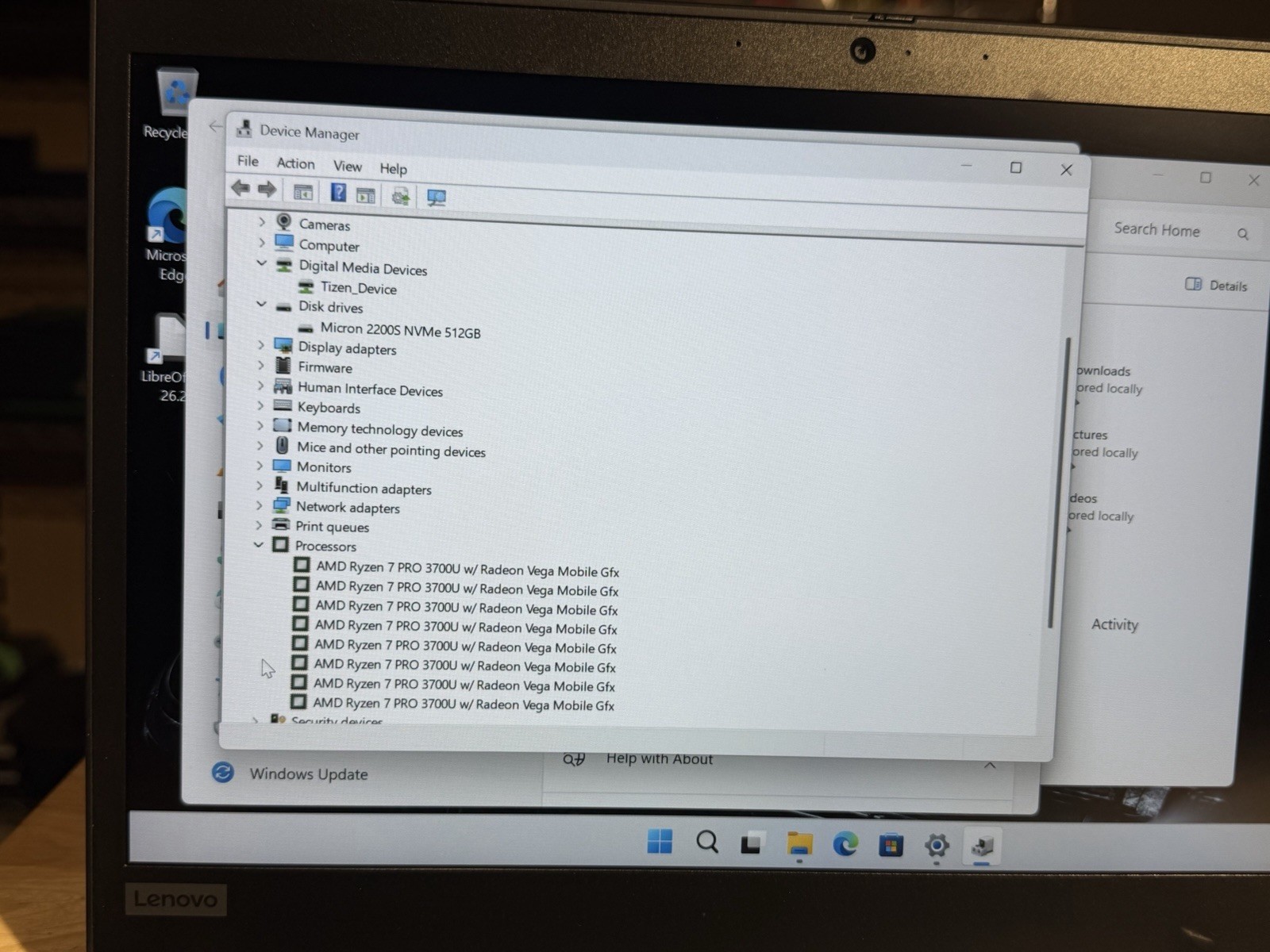 Lenovo ThinkPad T495s Ryzen 7 PRO 3700U 16GB RAM 512GB SSD Win11 Pro 14” NW Bat