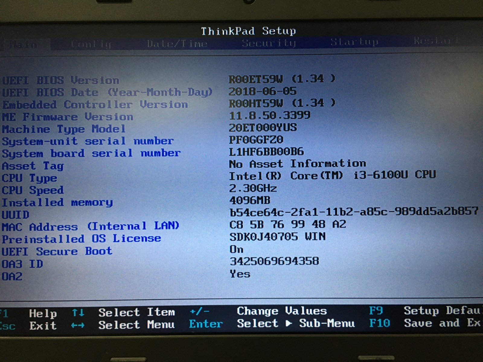 Lenovo ThinkPad E460 i3-6100U@2.3GHz 4GB RAM NO HD/OS *BIOS/READ* | LP418