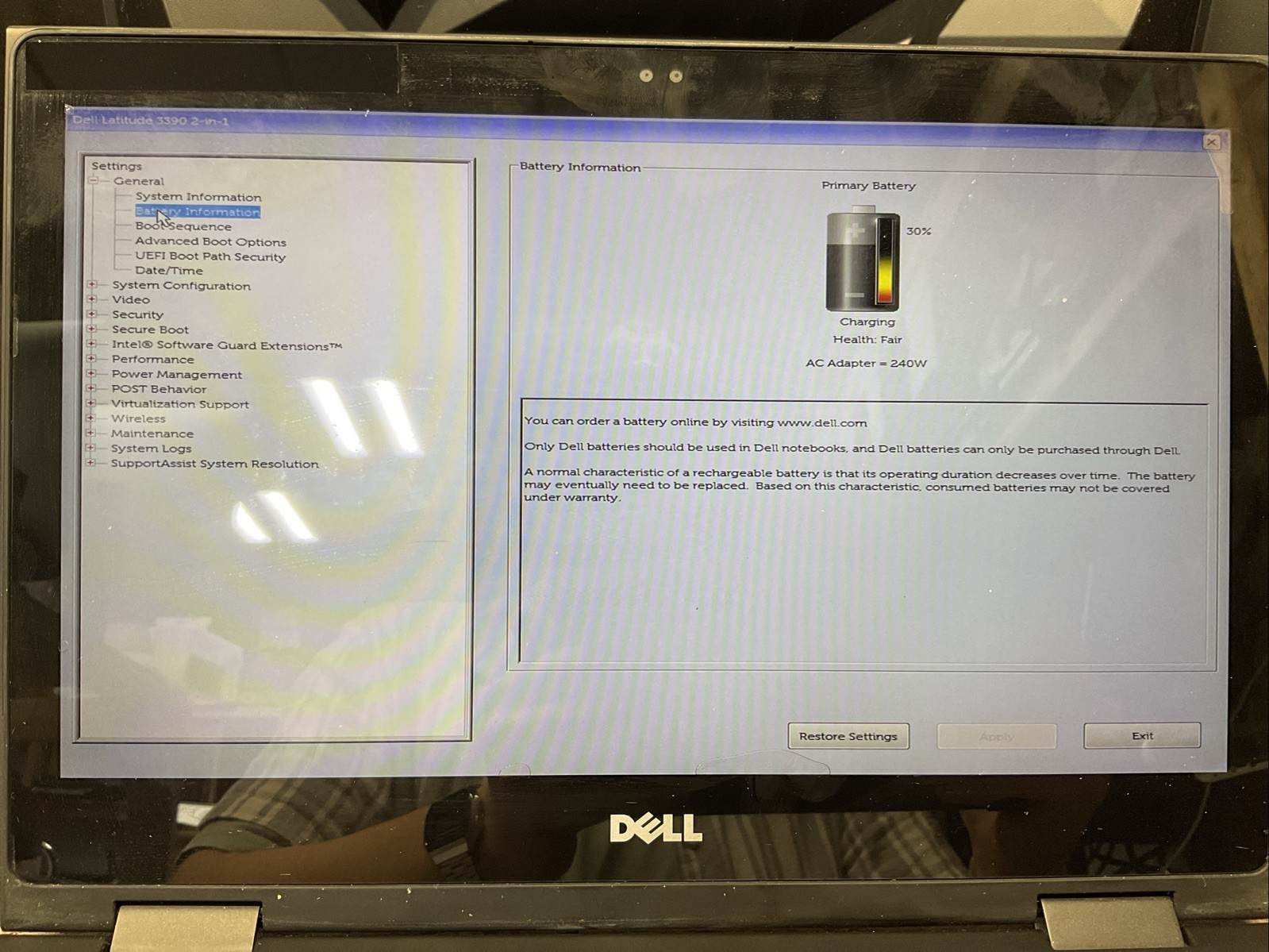 Latitude 3390 2-in-1 / i5 8th / No RAM Laptop Notebook PC / A10