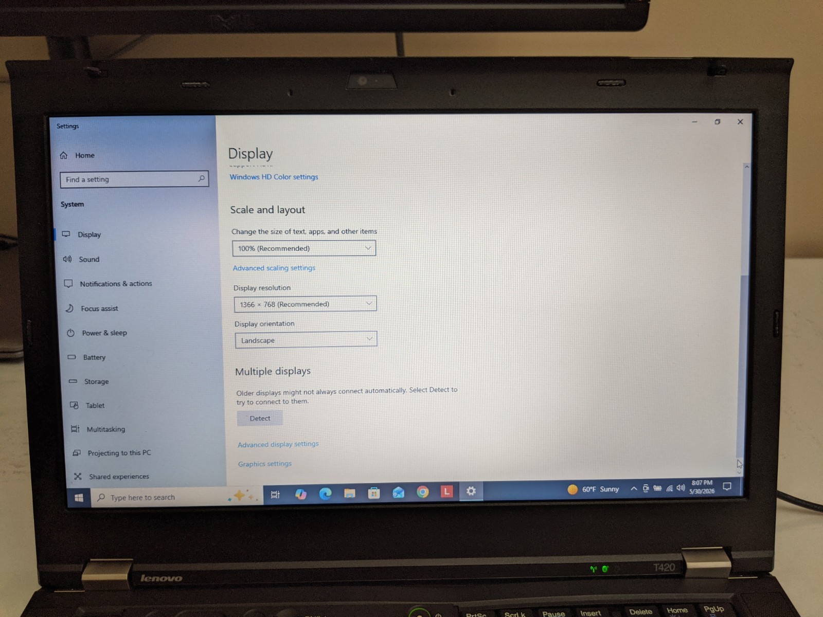 Lenovo ThinkPad T420 Quad Core i7 2720QM 8GB 250GB SSD Win 10 Pro – Grade A