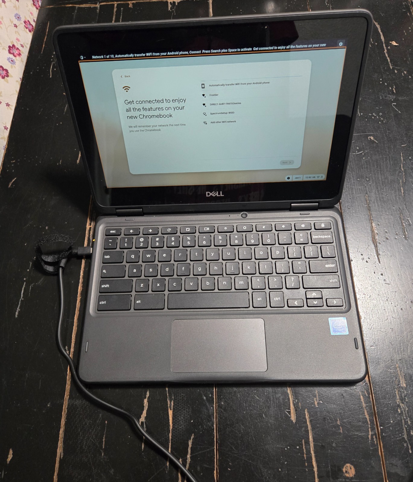Dell Chromebook 3100 2- in 1 WFC WiFi 4GB 32GB Black 4YPYWA00