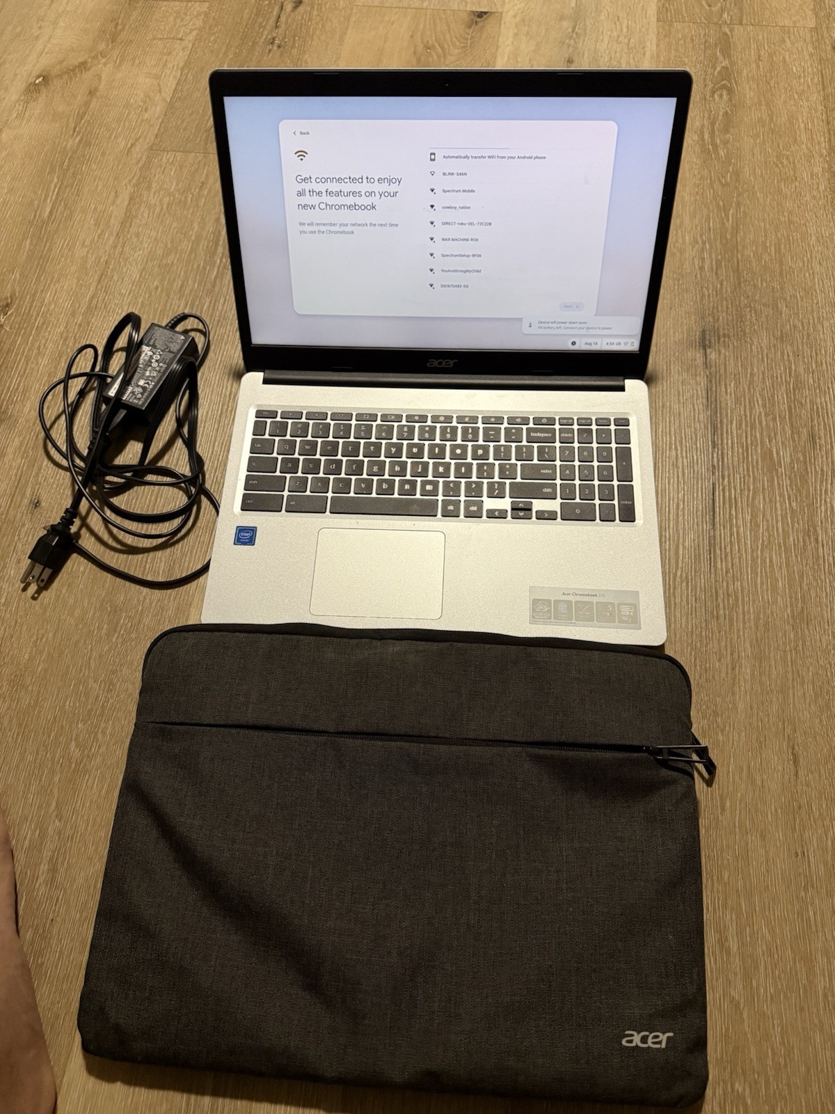 Acer Chromebook CB315-3H 15.6″ Intel Celeron 4GB 32GB eMMC Silver w/Charger
