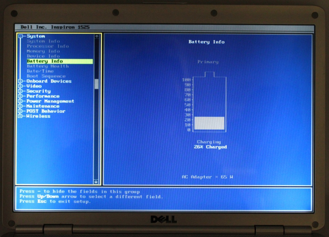 Dell Inspiron 1525 2Duo-T2390@1.86GHz 4GB DDR2 NO STORAGE OR OS *USED/TESTED*