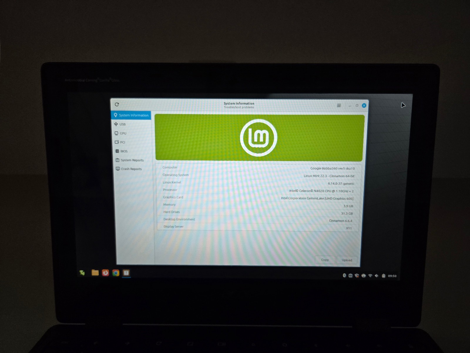 Acer Chromebook R752T Linux Mint 11.6” Touchscreen Wifi 4GB Ready to Use