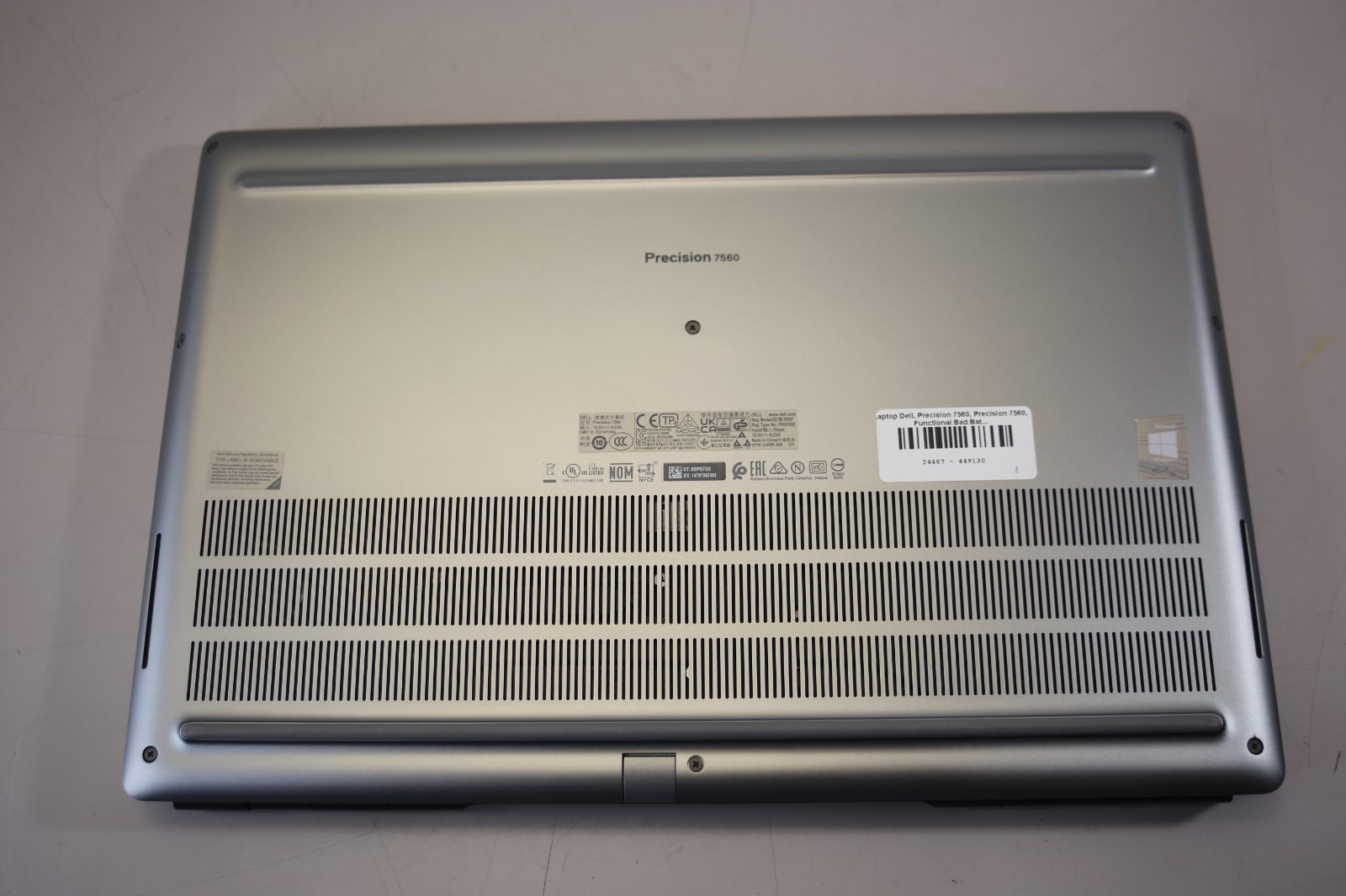 Dell Precision 7560 15.6″ Core i9-11950H 32GB 256GB Nvidia RTX A3000 Win 11P