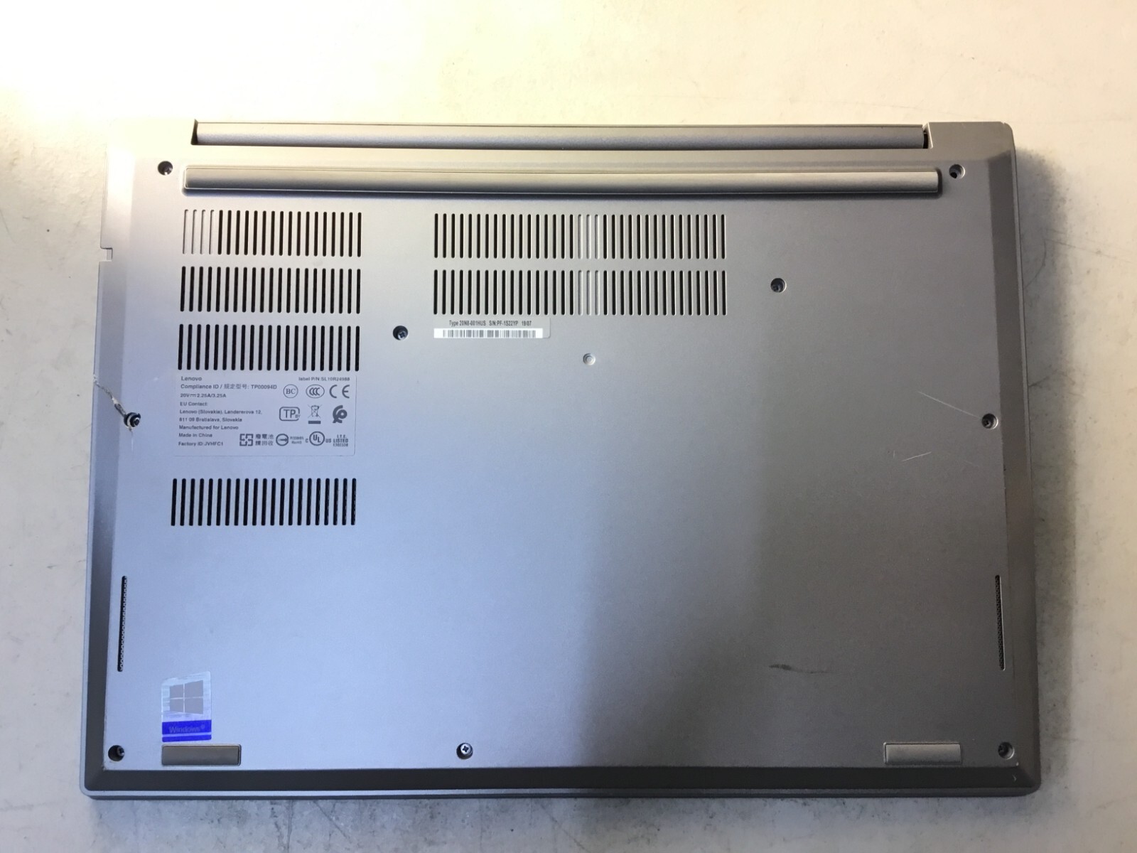 Lenovo ThinkPad E490, Intel i5 8th Gen, NO RAM, NO HDD