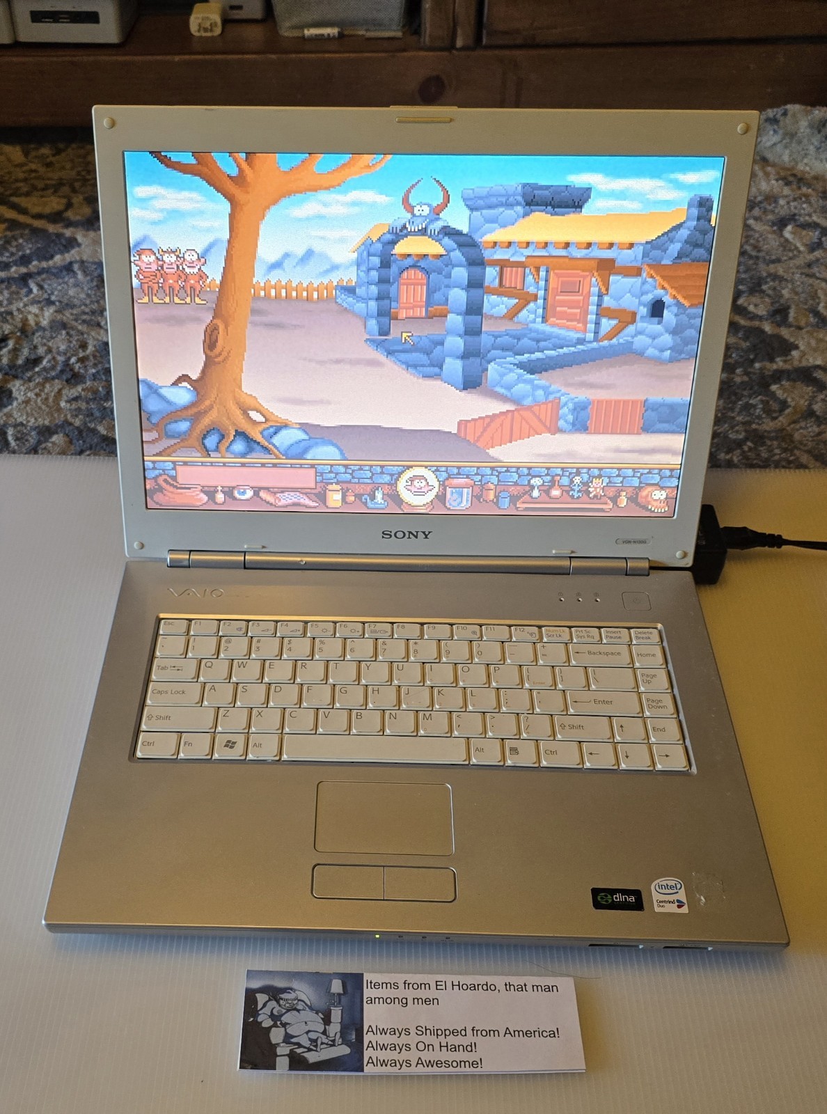 Sony Vaio VGN-N130G PCG-7T1L 512MB ram 80GB hdd 1.6ghz Core Duo Tested README