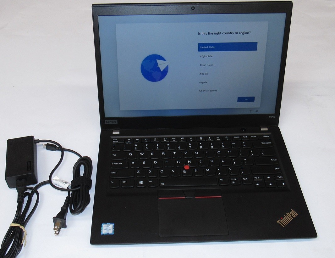Lenovo ThinkPad T490s, i7-8665U, 8GB MEM, 256GB SSD, W11P, 14″ FHD Display