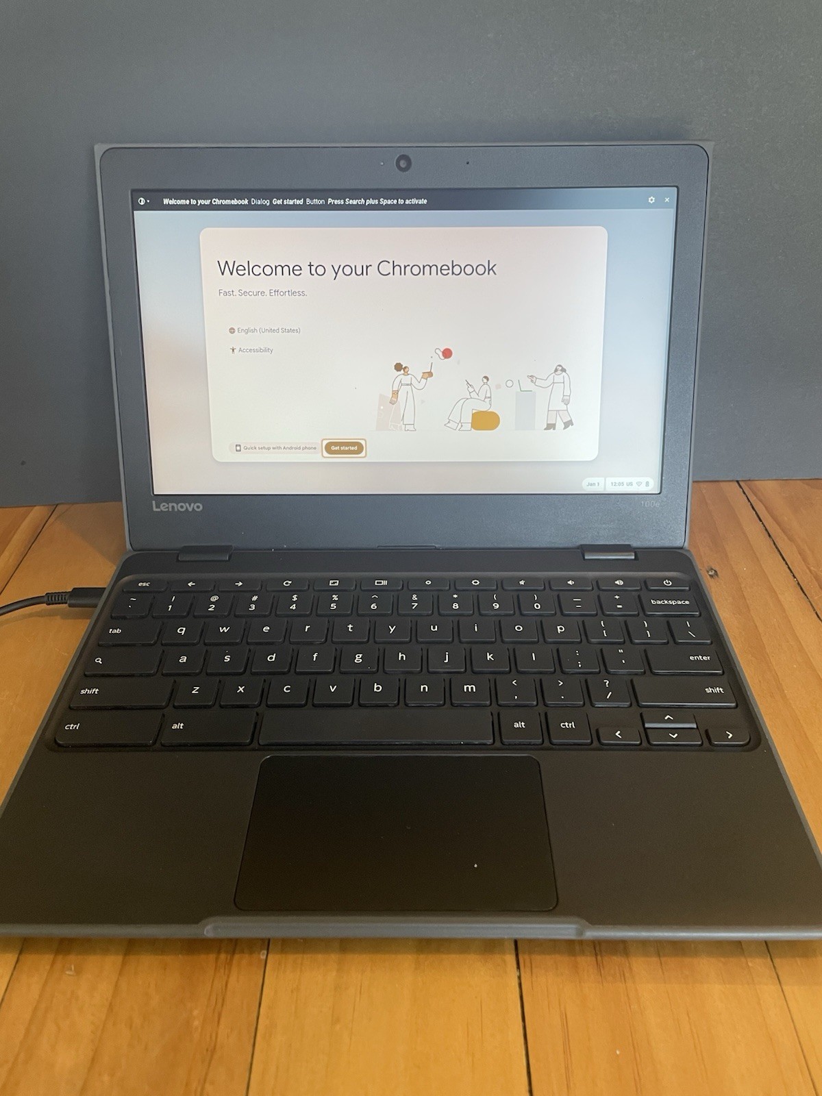 Lenovo 100e Chromebook 2nd Gen 11.6” 4GB 32GB WiFi Tested + USB-C Charger