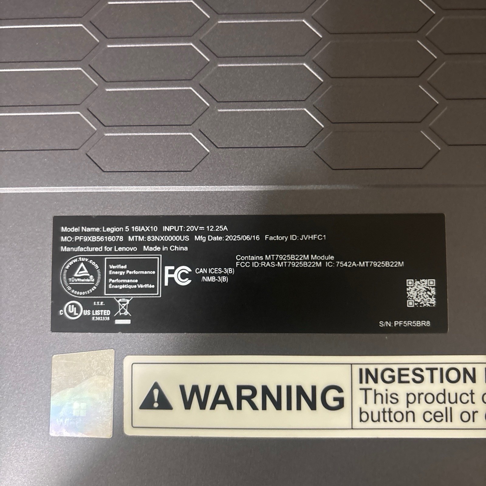 Lenovo LEGION 5i 16″ Gaming Laptop Ultra 9 275HX RTX 5060 32GB 1TB