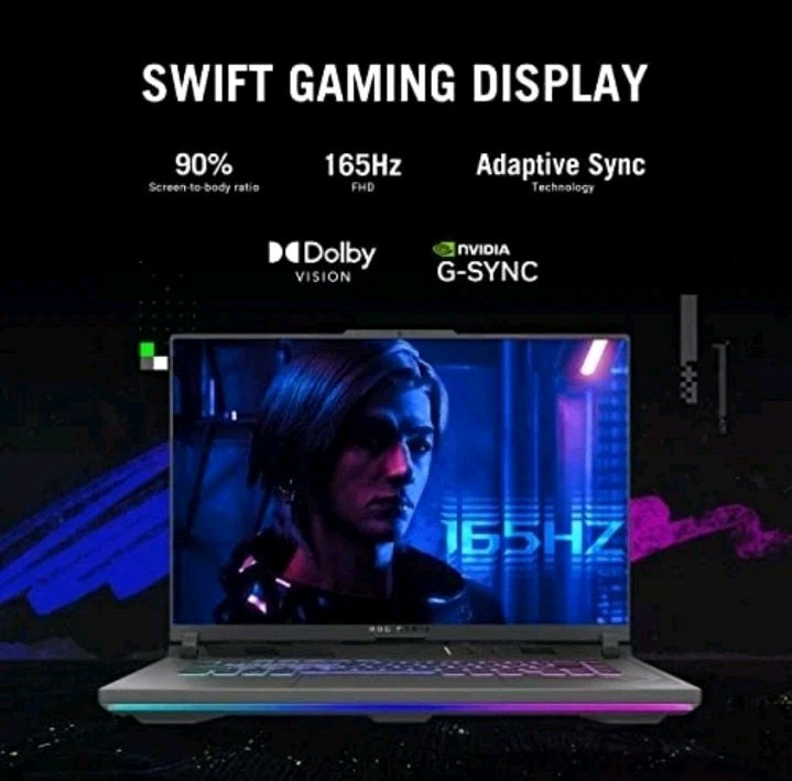 ASUS ROG Strix G16 (2024) Gaming Laptop, 16” 16:10 FHD 165Hz G614JV-AS74 RTX4060