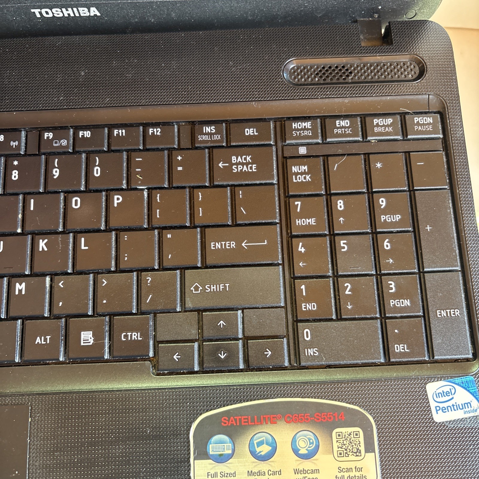 TOSHIBA SATELLITE C655- S5514 – FOR PARTS