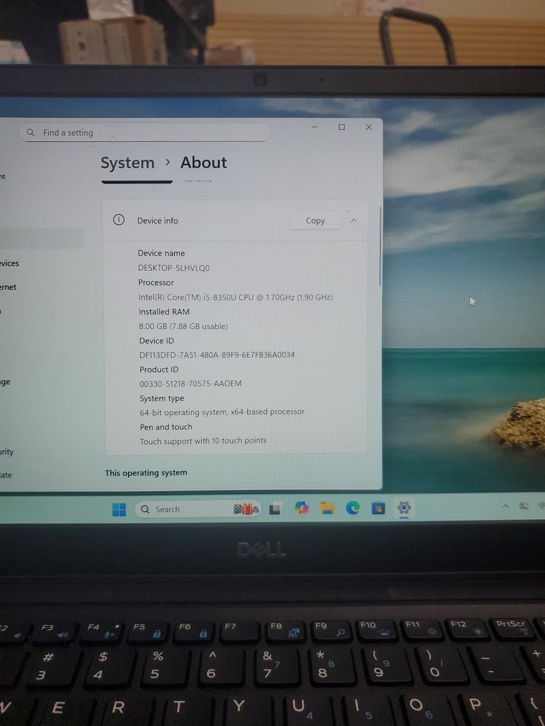 Dell Latitude 7490 14″ Touch (Intel Core i5-8350U, 16GB 256 GB SSD) 121925-2