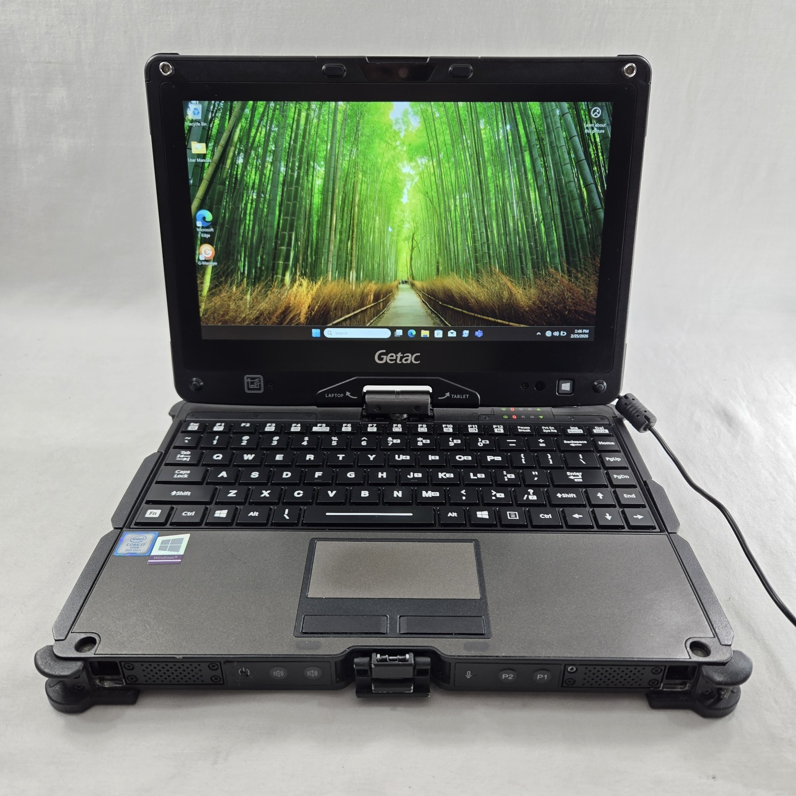 Getac V110 G5 Rugged Toughbook i7-8665U 256GB SSD 8GB Win11 4G – GPS — Grade C