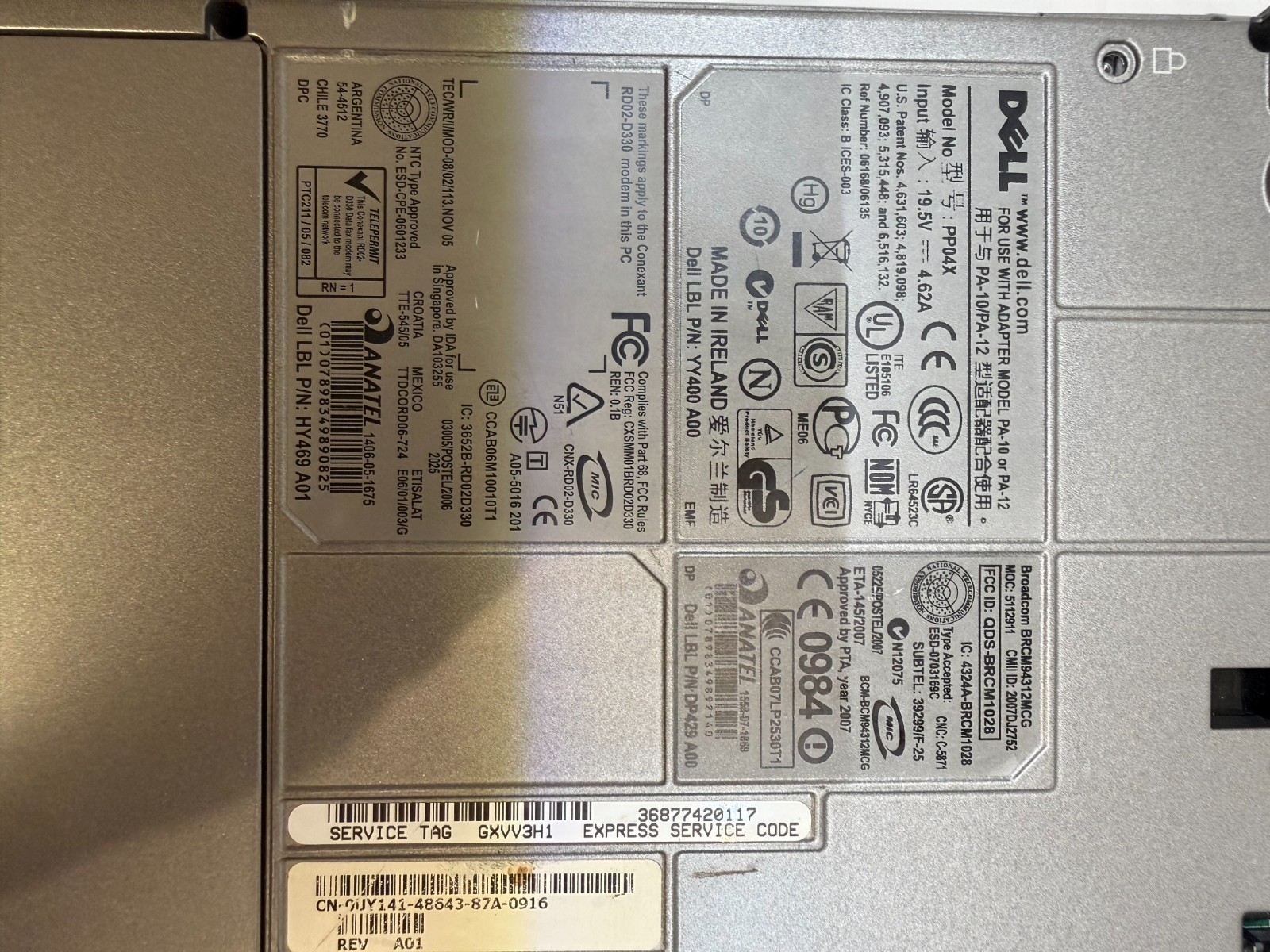 Dell Latitude D830 Core 2 Duo Boots Windows With Charger Mouse 2GB