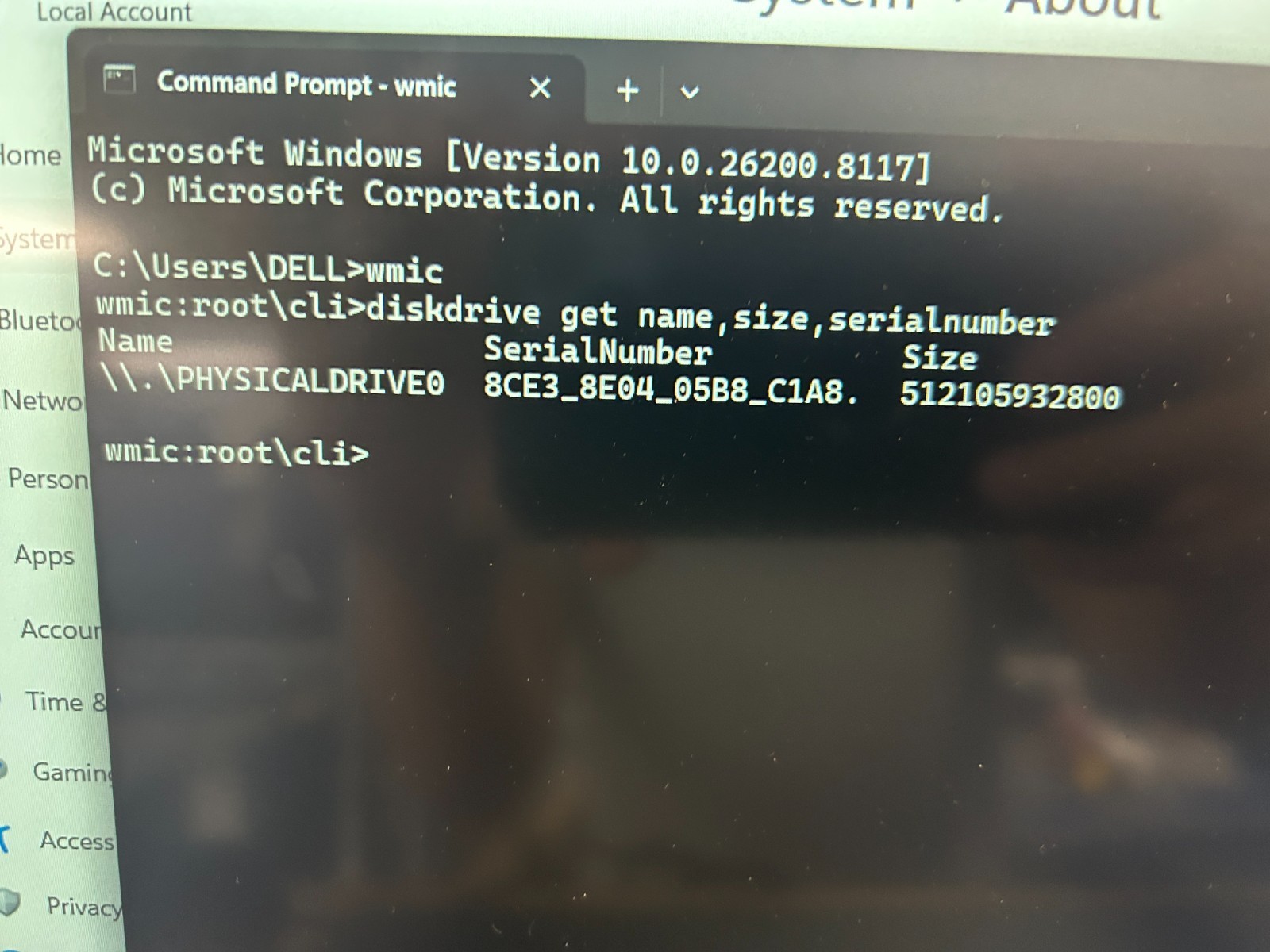 DELL 15 DC15255 G8MK9, AMD Ryzen 7 7730U, 2.00 GHz, 16 GB RAM, 512 GB NVMe SSD