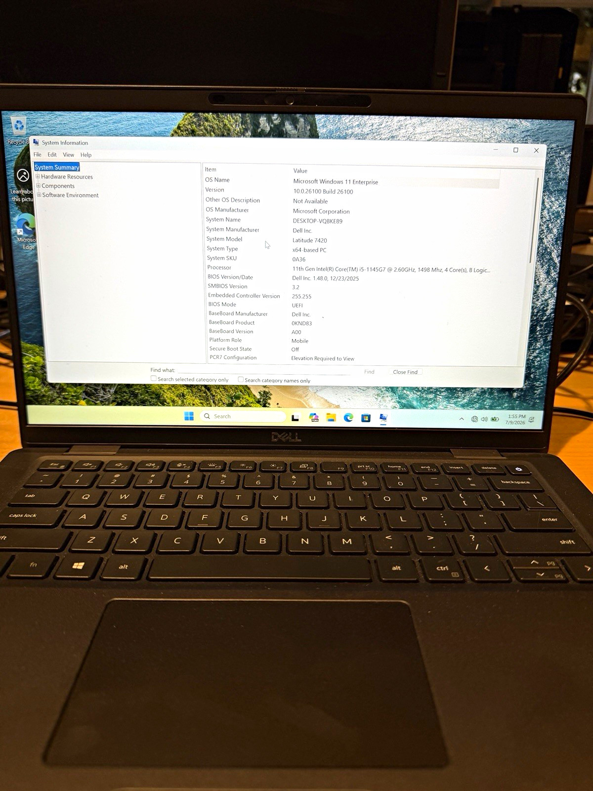 Dell Latitude 7420 14″ i5-1145G7 16GB 512GB SSD Win 11 Ent Webcam
