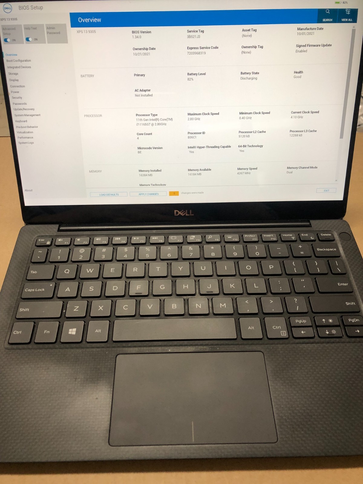 Dell XPS 13 9305 i7-1165G7, 16GB,512SSD TOUCH Screen , Sliver, Good Condition