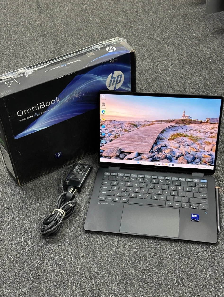 HP OmniBook Ultra Flip 2-in-1 14″ 3K OLED Touch. Ultra 7 258V 32GB 2TB W/STYLUS
