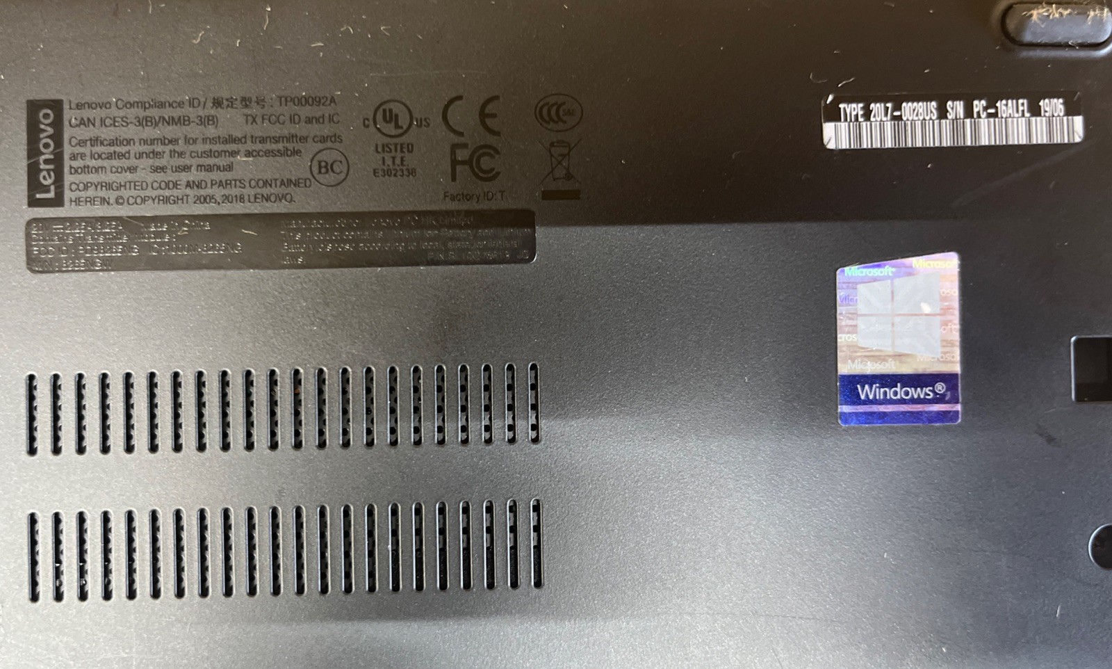 Lenovo ThinkPad T480s Black, Intel i7-8650 @1.90GHz, 16GB RAM, 512 GB, W11P